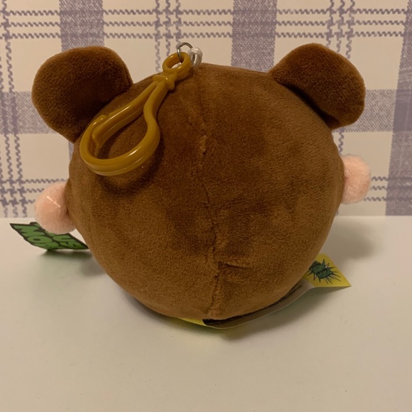 Plush Slo-Rise Critter “Pebbles” Keychain Animal squishable squeezable figit - Picture 2 of 6